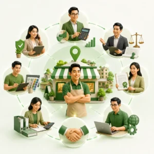 Ilustrasi Layanan Usaha Lokal