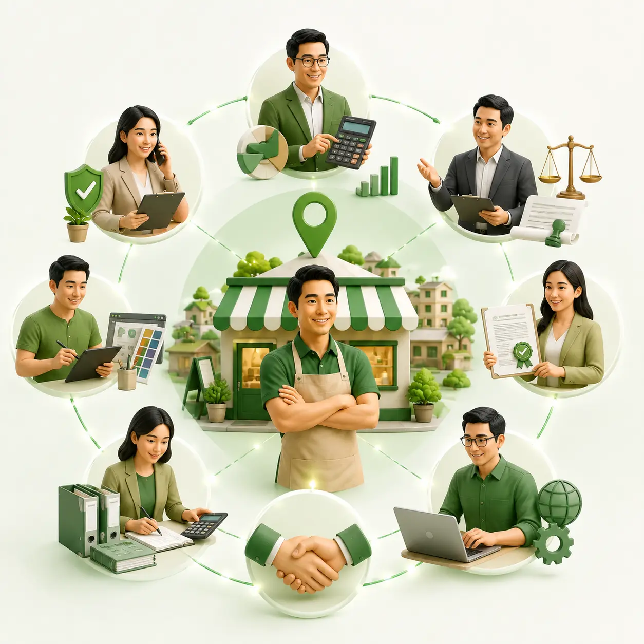 Ilustrasi Layanan Usaha Lokal