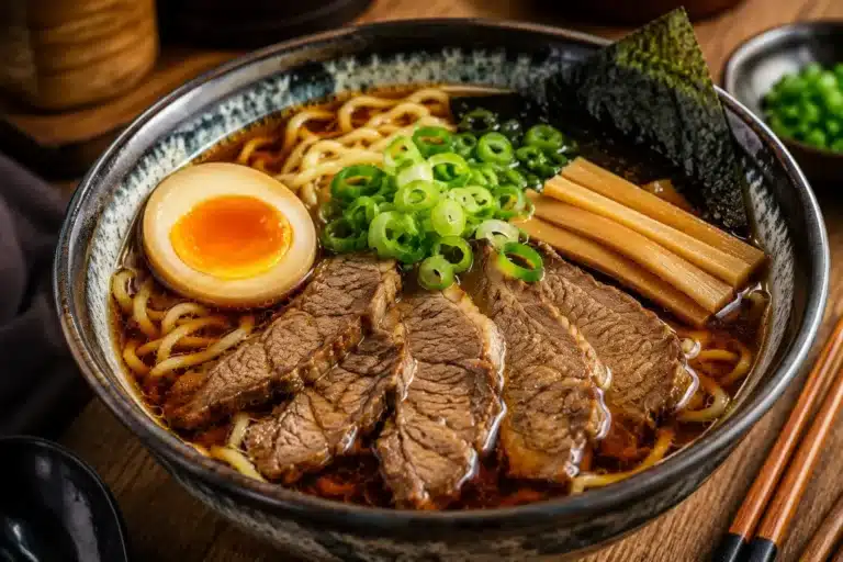 Ramen Shoyu Sapi (Soy Sauce Beef Ramen)